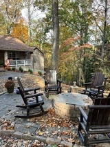 View of our pretty forest in the fall